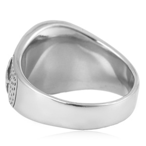 yunnique Men's Silver Five-Pointed Star <b>Titanium</b> Steel <b>Ring</b> Geometric Design Gift Jewelry - Product Image 4