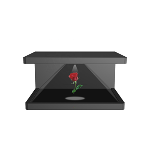 Pyramide d'affichage holographique <span class=keywords><strong>3D</strong></span> de haute qualité, pour les bijoux, présentoir holographique à 3 faces, vitrine - Product Image 1