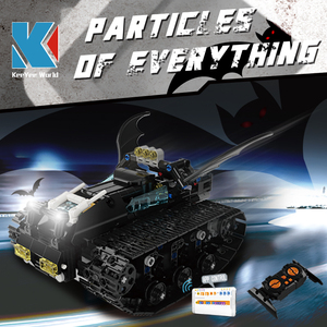 Haute Simulation <span class=keywords><strong>Batmobile</strong></span> Modélisation Structure Solide bloc de construction voiture Télécommande Voiture Jouet - Product Image 6