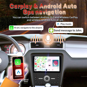 10 inch Android Car <span class=keywords><strong>GPS</strong></span> <span class=keywords><strong>navigation</strong></span> 8 core 4 + 64 gam đơn vị đứng đầu với Carplay Android tự động đa phương tiện Player cho Ford Mustang 2010-2014 - Product Image 4