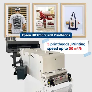 티셔츠 의류 섬유 용 고속 24 인치 dtf 프린터 5 * i3200 프린트 헤드 디지털 60cm dtf imprimante dtf 프린터