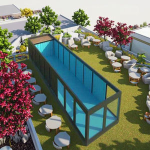 <span class=keywords><strong>Piscine</strong></span> en conteneur maritime modifié en acier moderne, durable, de 40 pieds ou 20 pieds, pour villas, hôtels, maisons et appartements en plein air - Product Image 3