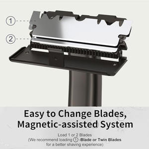 Rasoir personnalisé OEM pour peaux sensibles, outil de rasage pour hommes, rasoir à double lame - Product Image 3