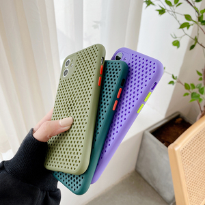 ShanHai เคสโทรศัพท์แบบกลวงสำหรับ iPhone,ฝาหลังระบายอากาศได้ดีสำหรับ iPhone X XS Max XR SE 2 8 7 6 <span class=keywords><strong>6S</strong></span> <span class=keywords><strong>Plus</strong></span> - Product Image 5