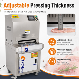 Commercial Meat Flattening <b>Machine</b> for Pork <b>Chop</b> Chicken Breast Beef Steak Adjustable Thickness Press <b>Machine</b> - Product Image 2