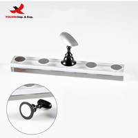 Support magnétique professionnel en acrylique solide et portable pour présentation de vernis à ongles, outil d'entraînement et support pour embouts d'ongles