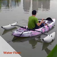Kit de stabilisation gonflable en PVC pour kayak avec flotteurs latéraux et bras de support pour canne à pêche