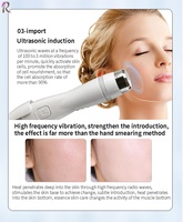 Nouvelle conception, machine d'hydradermabrasion pour le visage à 6 poignées avec pistolet pulvérisateur pour injection haute pression et hydratation de la peau