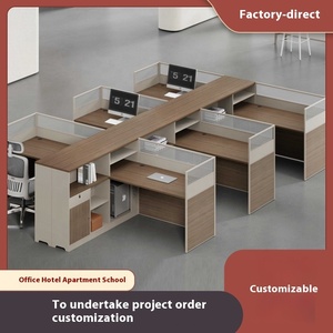 Thiết Kế Hiện Đại Nội Thất Văn Phòng Modular Văn Phòng Máy Trạm Máy Trạm Bằng Gỗ Máy Tính Bảng Văn Phòng Bàn Bàn Với Lưu Trữ - Product Image 2