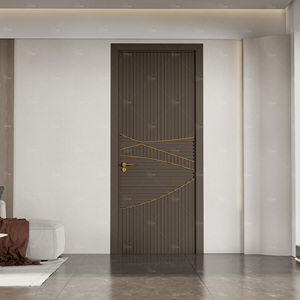 Venta caliente Puerta de madera Interior <span class=keywords><strong>Inter</strong></span> Puerta de madera Diseños Diseño simple Puerta de madera interior - Product Image 2