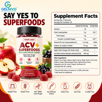 Gummies au vinaigre de cidre naturel enrichies en Açaï et en Vitamine B12 – Complément quotidien pour la santé intestinale et un métabolisme équilibré