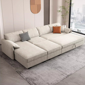 Phòng khách hiện đại Ghế sofa giường đồ nội thất sectionals có thể gập lại chức năng Sofa giường với lưu trữ sang trọng đa chức năng ghế sofa - Product Image 1