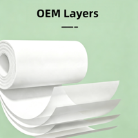 Papier toilette de luxe personnalisé en pâte de bois douce au toucher, papier toilette gaufré personnalisable