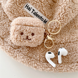 <b>Cute</b> Plush <b>Bear</b> Galaxy Buds Case, TPU+Plush Shockproof for Girls - Product Image 3