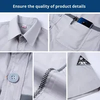 Chemise de travail haute visibilité respirante pour femme, uniforme pour station-service et industrie pétrolière, impression et broderie de logo personnalisés