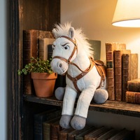 Peluche de Caballo Personalizado para Niños, Diseño Suave y Adorable, Ideal para Fiestas y Festivales