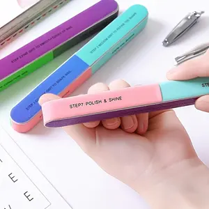 Special Seven-Sided Manicure File and Polishing Strip Sponge Scrub and Rub Strip Nail Dryer Tool