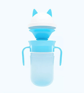 360 Training Silicone Baby Sippy Cup 200mL Taza de agua Vajilla infantil Venta al por mayor Servicio ODM/OEM Taza de silicona suave para niños - Product Image 4