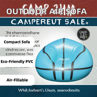 Fauteuil gonflable pliable en PVC écologique imperméable en forme de ballon de football pour le camping et l'extérieur