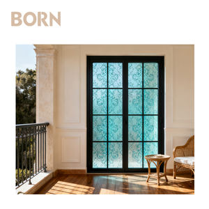 Nouvelles portes en verre creuses de balcon en aluminium résistant au vent moderne avec quincaillerie durable pour le logement des <span class=keywords><strong>étudiant</strong></span>s - Product Image 5