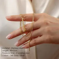 EMANCO Collier vertical fait main avec nom, pendentif lettre signature, breloque écriture manuscrite, plaque nominative en acier inoxydable, bijoux pour femme