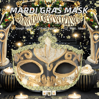 Masque de fête en PVC pour Mardi Gras, masque vénitien peint, déguisement de carnaval, masque de bal d'Halloween, masque de mascarade