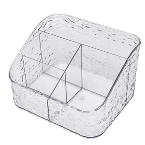 Acrylic Makeup Organizer Storage Box 4 In 1 Cosmetic Desk Holder For Brush Lipstick Skincare Products Desktop Rack High End - Product Image 5