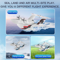 KFPLAN KF603 RC Galaxy Ship, planeur en mode eau et terre, 2,4 GHz, 3 canaux, télécommande, avion à aile fixe en mousse EPP, modèle de jouet