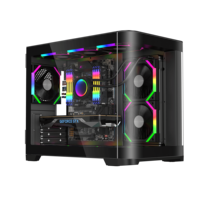 ESGAMING personnalisé 12V DC roulement fluide jeu ARGB prisme ventilateur de refroidissement 120mm haute vitesse Cpu PC ventilateur de refroidissement pour boîtier d'ordinateur