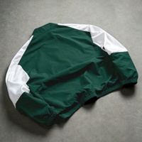 Veste coupe-vent en nylon personnalisée, coupe-vent léger à fermeture éclair pour homme, veste réfléchissante pour homme, fabricant
