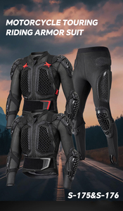 Combinaison de <span class=keywords><strong>moto</strong></span> respirante, <span class=keywords><strong>pantalon</strong></span> anti-chute, veste de protection avec protection dorsale pour les sports de plein air - Product Image 5