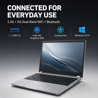 Laptop Metal Portabel Baru Terjangkau 15.6" AMD Ryzen5 4600H 6 Core CPU RAM SSD NGFF Storage Multi Tasking Notebook PC Kantor