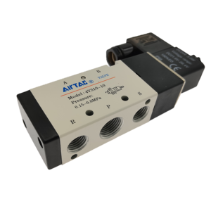 AIRTAC气动3/8 “NPT电磁阀4V310-10 5路2位置PT 3/8” 单线圈先导电动 - Product Image 5