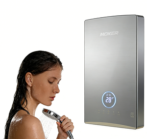 Scaldabagno Elettrico Istantaneo Intelligente 110V 5500W Senza Serbatoio, Caldaia Elettrica con LED, Scocca in Plastica, Controllo Touch, per Uso Domestico, Garage, Camper - Product Image 1