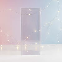 Caja de Embalaje de Plástico Transparente Impresa Personalizada de Alta Calidad con Logotipo Personalizado, 8 cm x 8 cm x 13 cm, PVC, PET, Acetato, Caja Pequeña