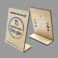 Cartes NFC intelligentes personnalisées 13,56 MHz, support en bois pour cartes Google Review et QR Code, cartes d'hôtel en bois NFC pour avis sur les réseaux sociaux - 16 ans d'expérience