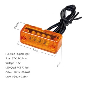 Luz de Señal LED Miniatura de 12V -40 ° De la C a la <span class=keywords><strong>105</strong></span> ° Temperatura de Funcionamiento C, Resistente al Agua para Entornos Hostiles - Product Image 3