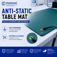 Tapis de table Esd en caoutchouc antistatique pour salle blanche industrielle Tapis en caoutchouc antistatique ESD 1.2m x 10m
