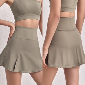Falda de tenis de cintura alta, entrenamiento, Golf, tenis, Yoga, ropa para Mujer, Ropa Deportiva, falda de tenis para Mujer
