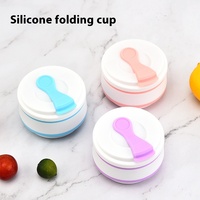 Tasses de voyage portables pliables en silicone avec paille, gobelets jetables anti-chute pour bébés et enfants, bouteilles d'eau modernes pour l'apprentissage de la boisson