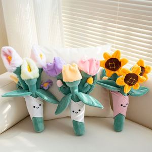 Party Favors Plush Toy Bouquet Simulation Bouquet Birthday Gift Doll Valentine's Day Wedding Flower Bouquet Stuffed Animal Toys - Product Image 6