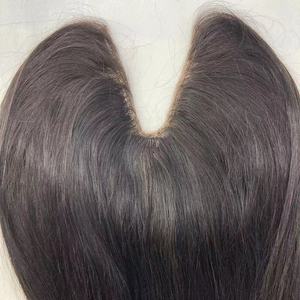 Phần Giữa Vô Hình Kéo Đôi Hình Chữ U Đồ Trang Trí Tóc Biểu Bì Con Người Nguyên Chất Đồ Trang Trí Tóc Hình Chữ V - Product Image 4