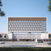Bâtiment à structure en acier moderne personnalisé pour usage commercial et bureautique
