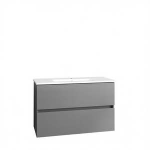 Mueble de baño suspendido Dearam 80 x 45 x 52 cm color fresno oscuro - Product Image 3