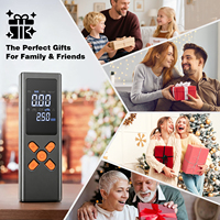 Compresseur d'air numérique intelligent pour pneus de voiture, gonfleur portable avec moniteur de pression, pompe et lumière d'urgence facile à utiliser