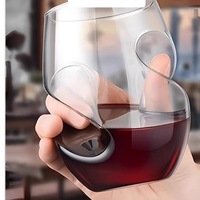 Tasse en verre borosilicate transparente, mignonne et intéressante, style moderne, couleurs personnalisables, grande capacité, sans danger pour les aliments, résistante à la chaleur