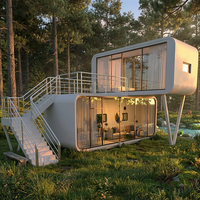 Mini-maison préfabriquée moderne à deux étages, prête à l'emploi, type Apple Cabin, pour hôtel, maison miniature, maison capsule, maison mobile