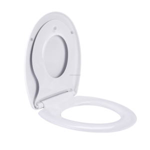Asiento de Inodoro Familiar Dos en Uno para Niños, Cierre Suave, Diseño Moderno de Plástico para Uso en el Baño del Hogar, Características para Adultos y Niños - Product Image 4