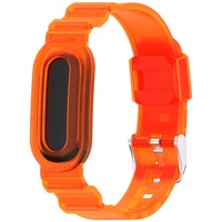 Correa de Reloj Inteligente Transparente de TPU Integrada para Google Fitbit Air, Diseño de Cristal Glaciar de una Sola Pieza