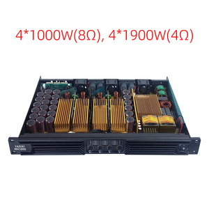 <span class=keywords><strong>Amplificador</strong></span> de Potencia Digital Profesional Personalizado Clase D 1U de 4 Canales y 1000W*4 de Alta Potencia para Exteriores 8 Ohmios para Actuaciones Bares y Fiestas - Product Image 5